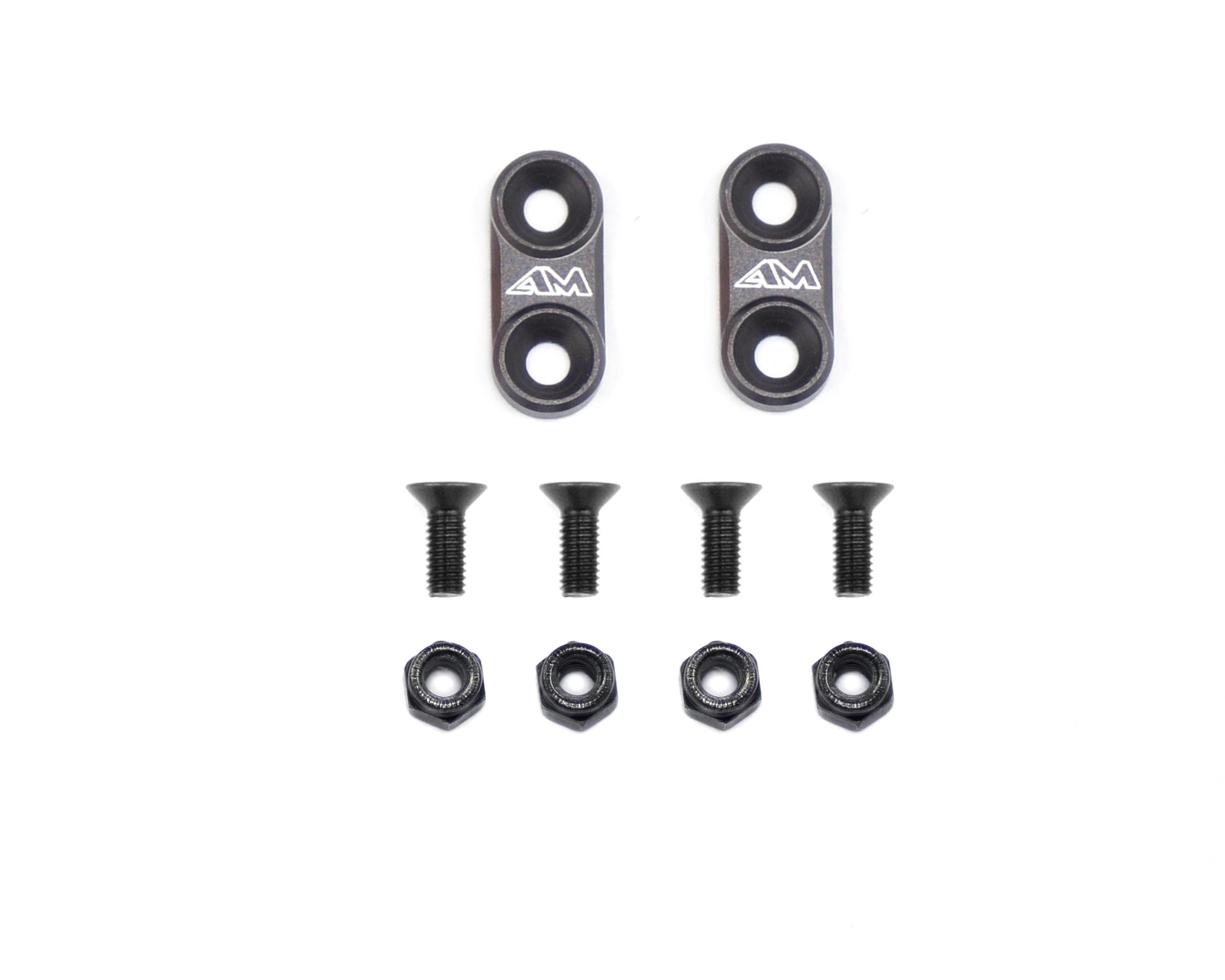 Arrowmax - 1/10th On-Road Alu Wing Mounts (Gray)