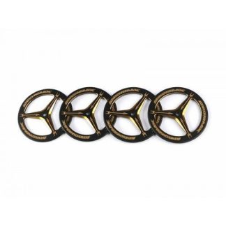 Arrowmax - Alu Set-Up Wheel for Rubber Tires Black Golden (4pcs)
